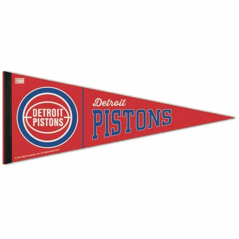 Detroit Pistons Premium Pennant FREE SHIPPING Cover