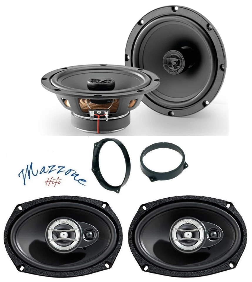 Focal Set 4 Haut Parleur Pour Mini One Cooper R50-R53 et Cabrio Brkt Avant Auto - Photo 1/4