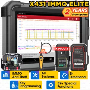 2025 LAUNCH X431 IMMO Elite Key Programming Tool Full System Diagnostic Scanner - Picture 1 of 17