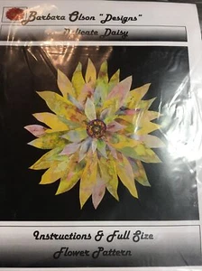 Barbara Olson Designs “Delicate Daisy” Flower Pattern 26”x26” - Picture 1 of 2