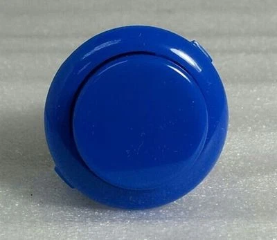 Japan Sanwa Royal Blue Start Buttons x 2 pc OBSF-24-MB Video Arcade Parts - Image 1 of 4