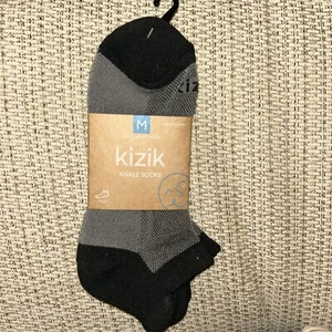 Kizik SÖCKCHEN UNISEX SCHWARZ MEDIUM ein Paar Neu mit Etikett - Bild 1 von 8