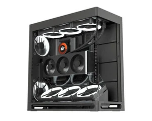 HAVN HS420-08 VGPU verticale flusso d'aria 4 alloggiamenti di archiviazione custodia PC mid tower nero - Foto 1 di 14