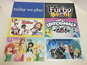 Toys R Us Store Display Signs Lot of 6 - Disney, Hatchimals, Frozen, Furby, + - Picture 1 of 10
