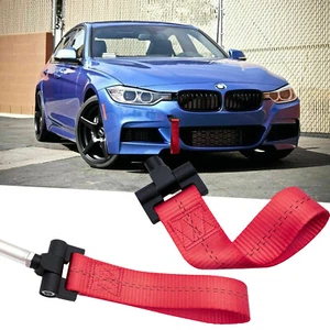 1pc Racing Sport Style Red Tow Strap For BMW F07 F10 F15 F30 F32 F80 F82 - Picture 1 of 10