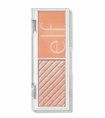 e.l.f. Bite Size Face Duo Highlighter Blush, White Peach - Image 1 of 2
