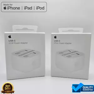 Original Apple Genuine 20W USB Type-C PD UK Power Adapter Plug fast charger - Picture 1 of 3