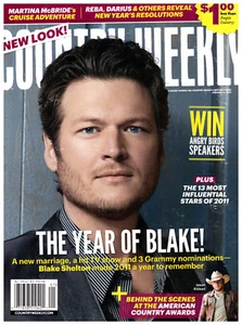Country Weekly Magazine January 2 2012 Blake Shelton Tim Rushlow Martina McBride - Picture 1 of 2