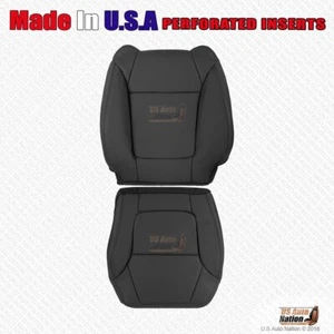 2001 2002 For Acura CL Type-S Driver Bottom & Top Perforated Leather Cover Black - Picture 1 of 5