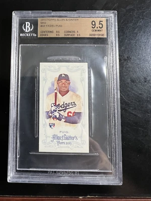 Yasiel Puig 2013 Topps Allen & Ginter-Mini #44 BECKETT 9.5 - Image 1 of 2