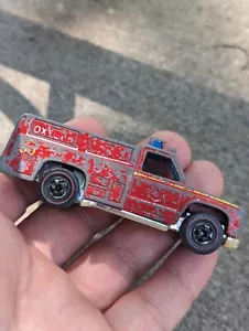 1974 HOT WHEELS REDLINE Emergency Unit #50 Fire Truck Hong Kong Mattel Vintage - Picture 1 of 9