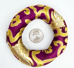 4inch Ring cushion handmade in Nepal for Singing bowl sound healing, meditation, - Picture 1 of 2