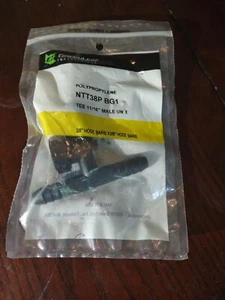 Poly Cross 3/8" Hose Barbs, 11/16" male UN, Green Leaf - Picture 1 of 4