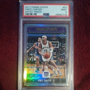 2017-18 Panini NBA Hoops Green /99 Vince Carter NUBER CARD-21/25.#52 PSA-9 RARE! - Picture 1 of 3
