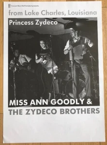 Miss Ann Goodly & The Zydeco Brothers (Vintage Concert Poster) - Imagen 1 de 1