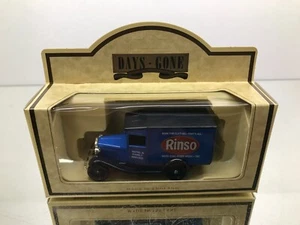 LLEDO 13049 FORD MODEL A VAN 1934 - RINSO SOAP - BLUE - GOOD IN BOX - Picture 1 of 4