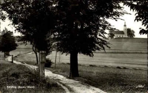 1966 Stempel KÖTZTING auf AK Kreuzweg Landschaft mit Blick auf Kirche, Bayern AK - Picture 1 of 2
