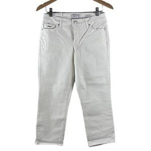 Nine West Capri Jeans Womens Size 4 Chrystie Christie Stretch White NEW - Picture 1 of 12