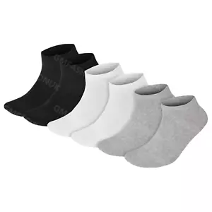 6 Pairs Mens Cotton Rich Ankle Low Cut Short Quarter Gym Sports Trainer Socks - Picture 1 of 10