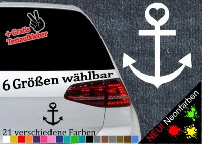 Aufkleber Anker Nordsee Sylt Rügen Sticker Champing Urlaub Segeln JDM Ostsee - Bild 1 von 4
