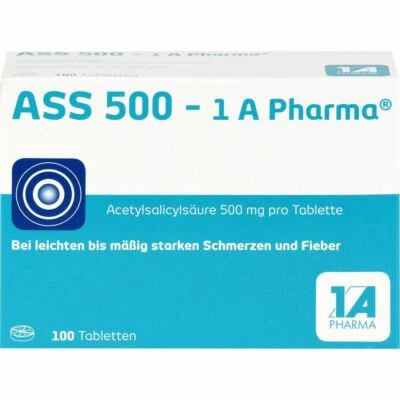1 A PHARMA GMBH ASS 500-1A Pharma Tabletten 100 St PZN08612435
