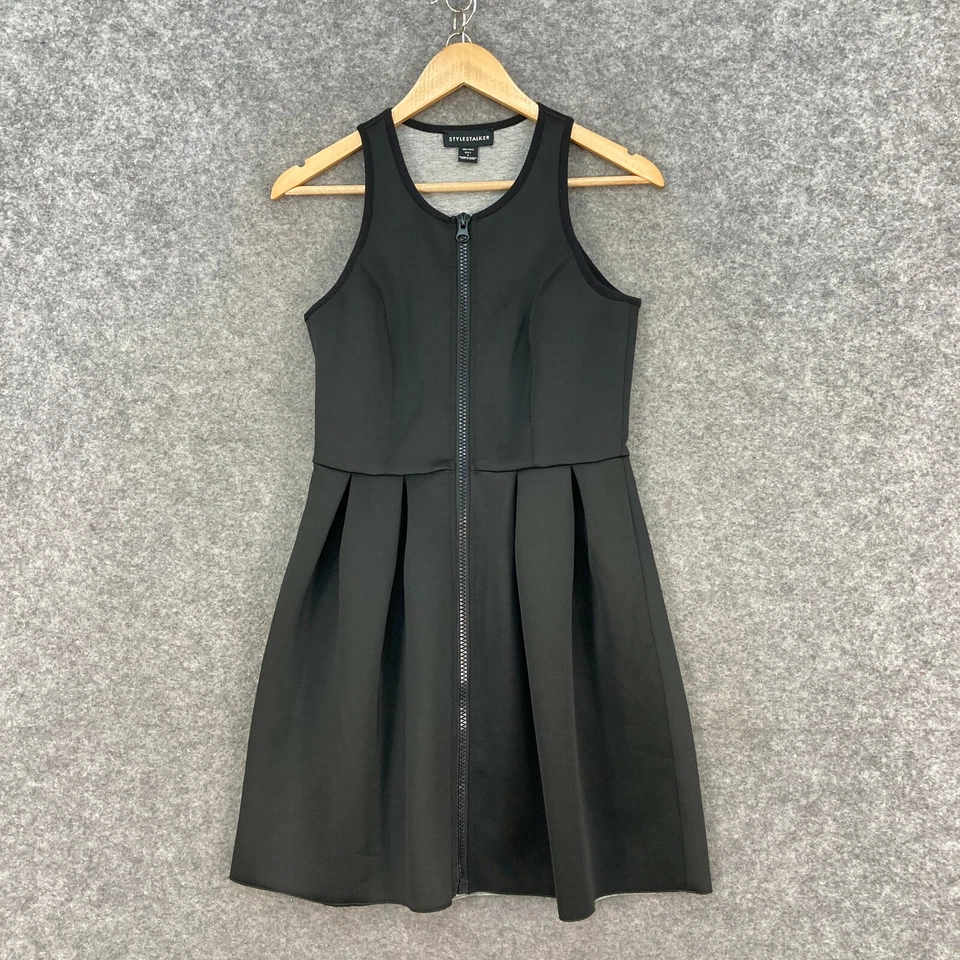 Vestido Stylestalker para mujer talla 8 negro sin mangas ajuste y cremallera acampanada 28202 Foto 1 de 4