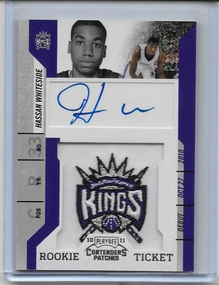 2010-11 PANINI CONTENDERS HASSAN WHITESIDE ROOKIE TICKET AUTO LOGO PATCH RC #131 - Image 1 of 2