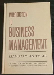 La Salle Business Mgmt Hardcover Book (Manuals 45–48) | 1963 Vintage - Imagen 1 de 22