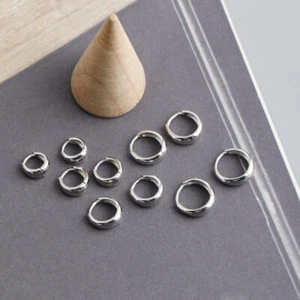 Pendientes de aro abragie de plata esterlina 925 para mujer A1051 - Imagen 1 de 23