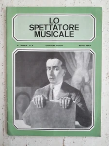 Lo spettatore musicale N.3 anno 1967 cronache mensili - Bild 1 von 1