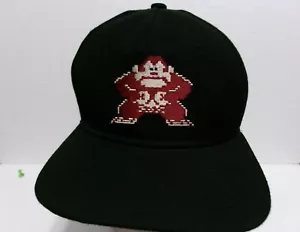 NINTENDO DONKEY KONG Gorra Snapback MAROON SANGRE ROJA Bordado Logo Sombrero Negro - Imagen 1 de 6