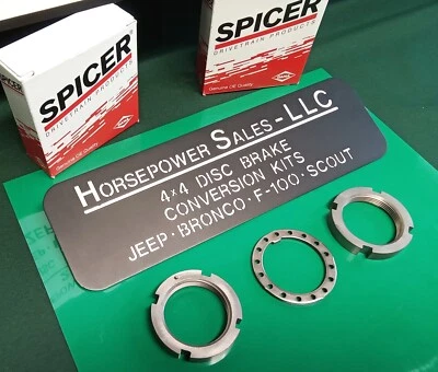 SPICER USA Dana 44 + Dana 30 SPINDLE NUT KIT for GM,Chevy,Ford,Dodge,IH,Jeep 4x4 Foto 1 de 4
