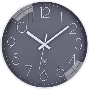 12 inch radio clock wall clock no ticking noise silent quartz battery wall clocks - Picture 1 of 7