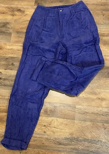 Pantalones Cotton Express Para Mujer Azul Glicina Pana Puños Talla 28" Cintura - Imagen 1 de 3