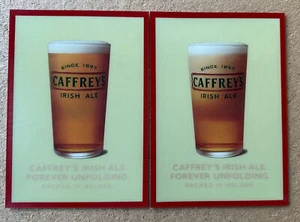 Zwei CAFFREY'S IRISH ALE 3d linsenförmige Postkarten - Bild 1 von 4