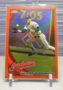Grady Sizemore 2010 Topps Chrome Orange Refractor #157 4-C - Picture 1 of 2