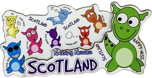 Kühlschrankmagnet MDF Holz 3D Naughty Nessies Scottish Souvenir Loch Ness Monster - Bild 1 von 4