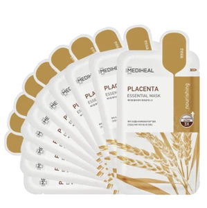 Mascarilla facial esencial para placenta MEDIHEAL 10 hojas para el cuidado de la piel coreana antienvejecimiento - Imagen 1 de 6