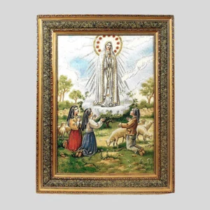 22”x 29” Virgen Fatima con Niños Cushioned Surface Frame 5674D - Bild 1 von 1