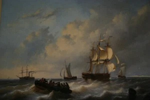 SAILING SHIP POSTER G W Opdenhoff Seascape RARE NEW 1 - Picture 1 of 1