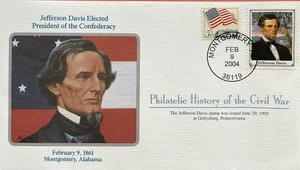 Mort Kunstler Guerra Civil Historia Filatélica Jefferson Davis Elegido Presidente - Imagen 1 de 2