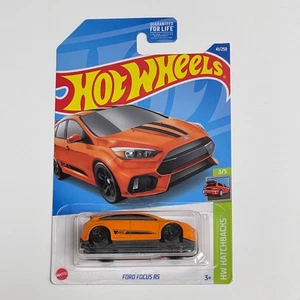 Hot Wheels Ford Focus RS – HW Hatchbacks 3/5 – 2022 #41/250 – Orange – New - Picture 1 of 3