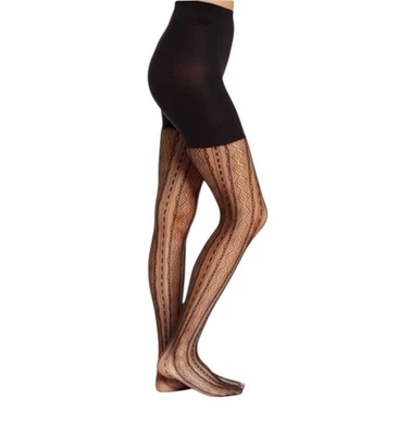 Meia-calça modeladora listra diamante estágio central SPANX Star Power - Imagem 1 de 4