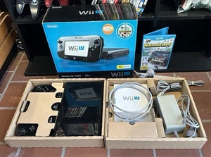 Nintendo Wii U Console Black Premium Pack 32GB Boxed Nintendo Land Bundle In Box - Bild 1 von 21