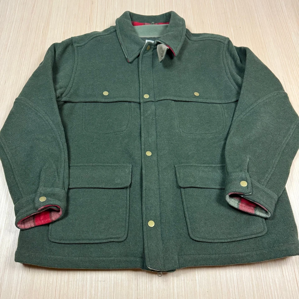 Vintage LL Bean Wool Mackinaw 3 in1 Quilted Jacket Lined Hunting Jac XXL 90s - Image 1 of 4
