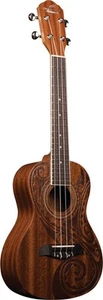 Oscar Schmidt Maori Baritone Ukulele - Laser Etched Design - OU52TAT - Picture 1 of 7