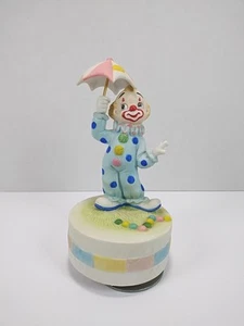 Figura musical de payaso de circo de colección 1984 enviar a los payasos cerámica de 6,5" - Imagen 1 de 3