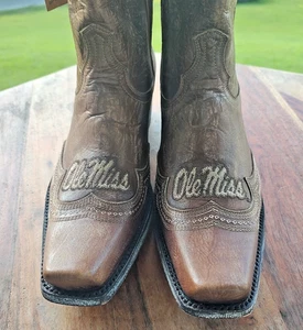 Game Day Boots Ole Miss Rebels Women’s Game Day Cowgirl Boots Size 8B Brown  - Picture 1 of 15
