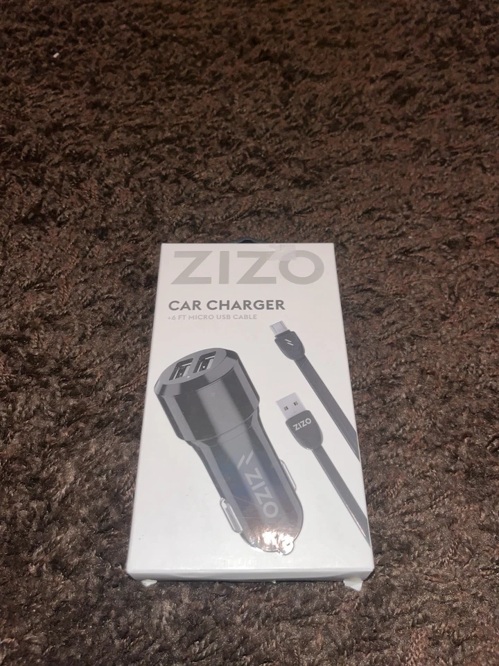 Pacote carregador de carro Zizo com cabo micro USB de 6 pés Powervault para carro - Imagem 1 de 4