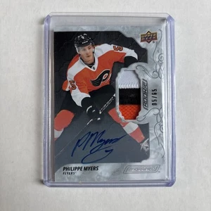 2019-20 Engained Rookie Patch Auto Philippe Myers #93 Volantini /65 Maglia # Match - Foto 1 di 2